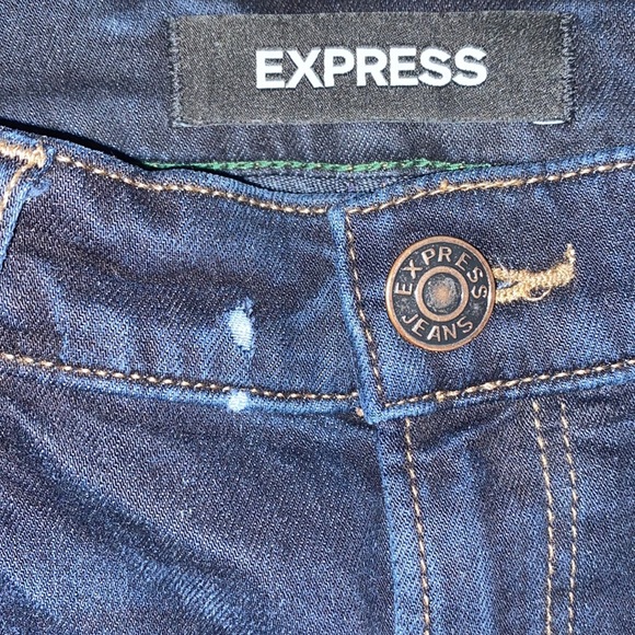 Express high- waisted dark wash jeans- women’s 00R - Picture 2 of 4